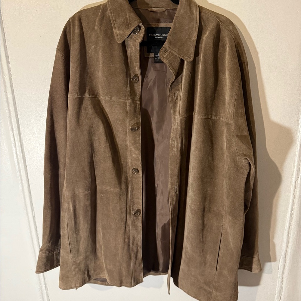 Pronto Uomo Brown Lightweight Shirt Jacket